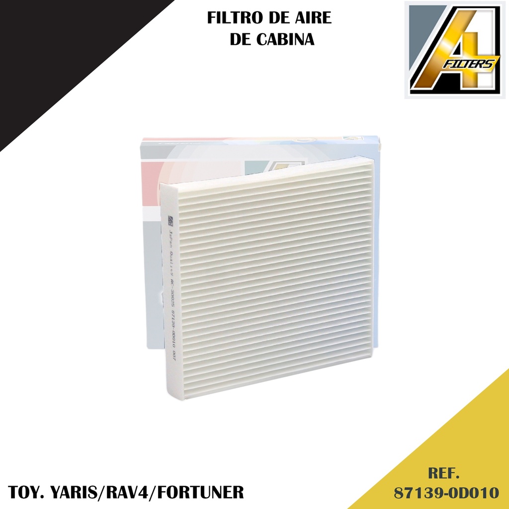 FILTRO DE CABINA TOY. YARIS/RAV4/FORTUNER (MC-30025/87139-0N010)