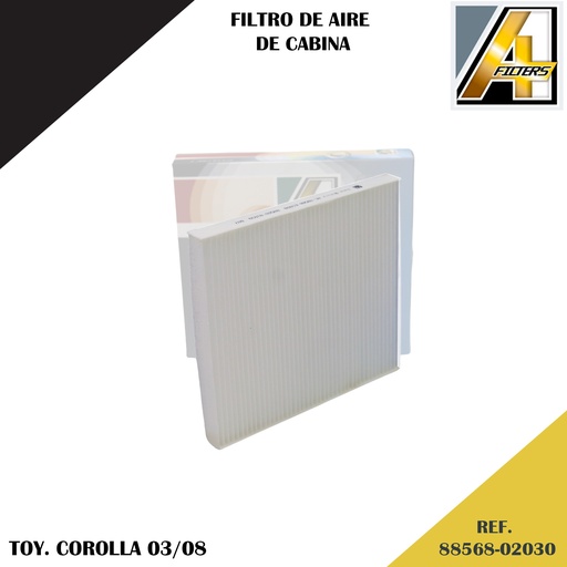 [88568-02030] FILTRO DE CABINA TOY. COROLLA 03/08